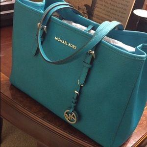 Teal Michael Kors Purse